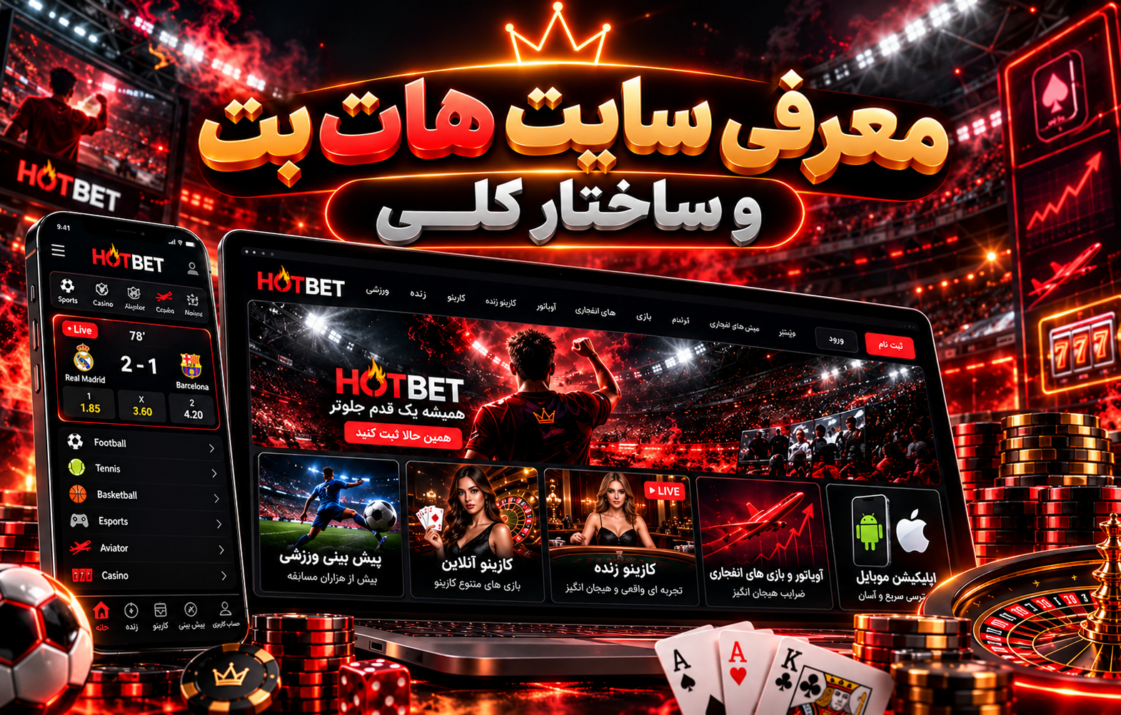 معرفی سایت هات بت و ساختار کلی