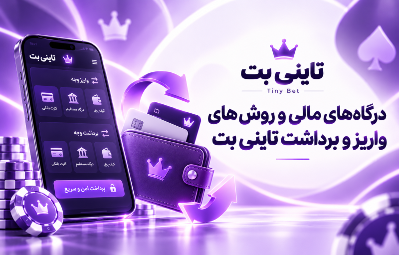 درگاههای مالی و روشهای واریز و برداشت تاینی بت